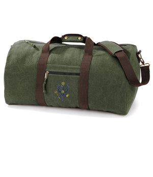 King's Royal Hussars Vintage Canvas Holdall