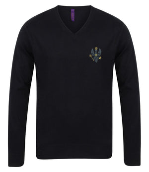 King's Royal Hussars Lightweight V Neck Sweater