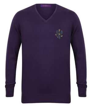 King's Royal Hussars Lightweight V Neck Sweater