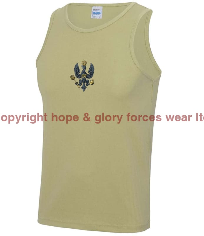 King's Royal Hussars Embroidered Sports Vest