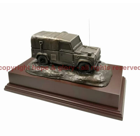 Land Rover Military Cold Cast Bronze Statue