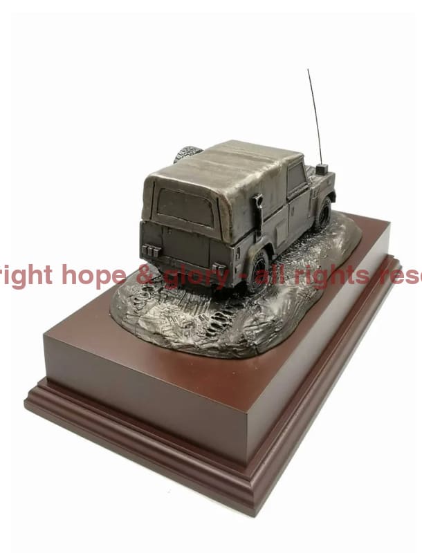 Land Rover Military Cold Cast Bronze Statue