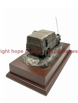 Land Rover Military Cold Cast Bronze Statue