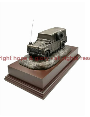 Land Rover Military Cold Cast Bronze Statue