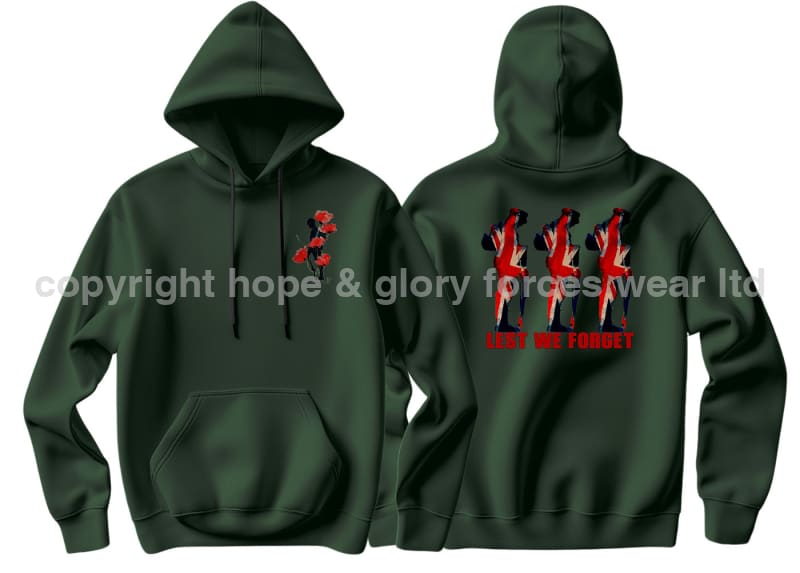 Lest We Forget Double Side Printed Hoodie