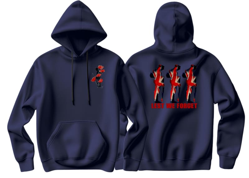 Lest We Forget Double Side Printed Hoodie