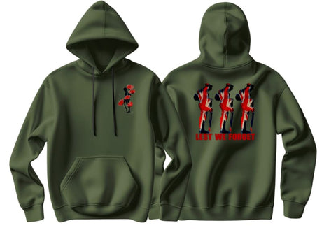 Lest We Forget Double Side Printed Hoodie