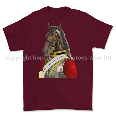 Life Guards Ceremonial Horse Guard Art Printed T-Shirt