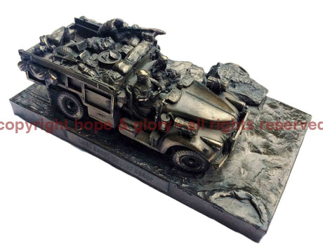 Long Range Desert Group Chevrolet Bronze Statue