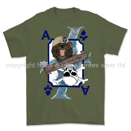 Loose Lips Sinks Ships SF Playing Card Art Front Printed T-Shirt