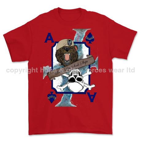 Loose Lips Sinks Ships SF Playing Card Art Front Printed T-Shirt