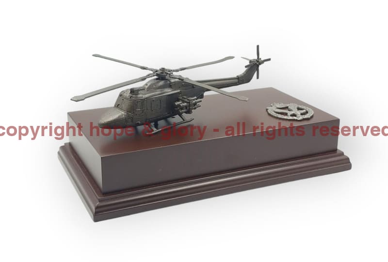 Lynx Mk 7 Helicopter Cold Cast Bronze Statue