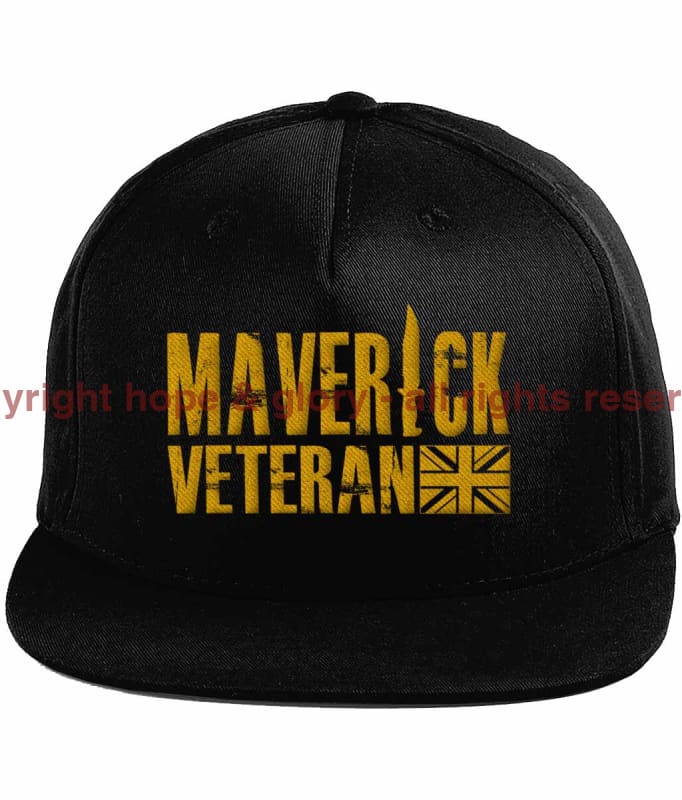 Maverick Veteran Gold Ops Embroidered Baseball Cap Black