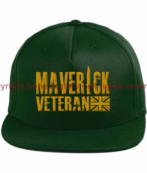 Maverick Veteran Gold Ops Embroidered Baseball Cap Bottle Green