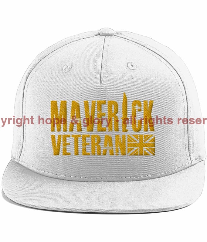 Maverick Veteran Gold Ops Embroidered Baseball Cap White