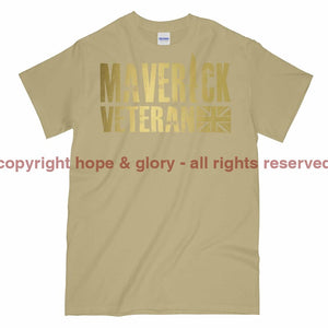 Maverick Veteran Gold Ops Printed T-Shirt