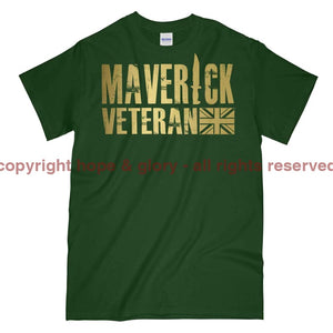 Maverick Veteran Gold Ops Printed T-Shirt