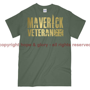 Maverick Veteran Gold Ops Printed T-Shirt