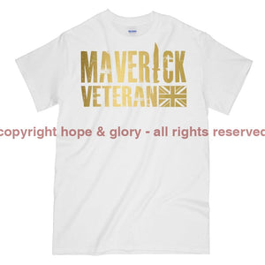 Maverick Veteran Gold Ops Printed T-Shirt