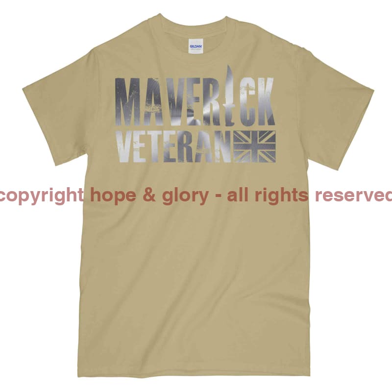 Maverick Veteran Silver Ops Printed T-Shirt