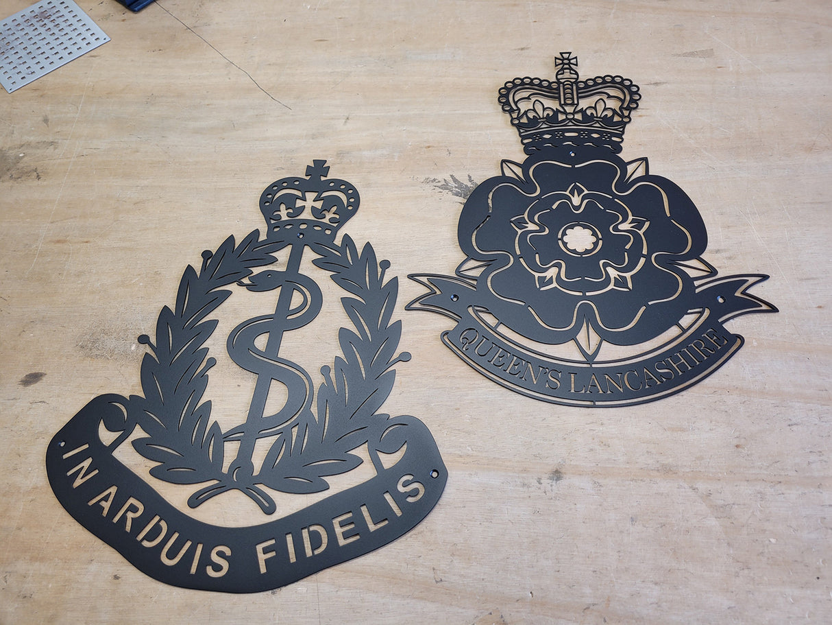 British Forces Units Badge Metal Wall Art