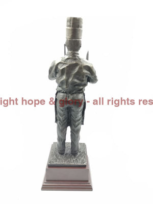 Military Chef in Cold Cast Bronze