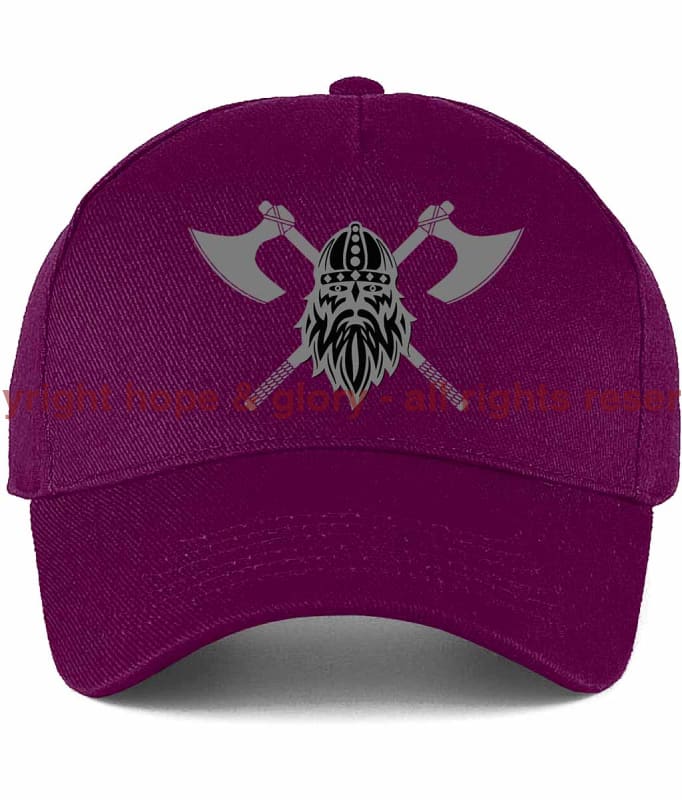 Never Surrender Embroidered Ultimate Cotton Panel Cap Burgundy Baseball