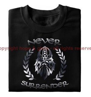 Never Surrender Laurel Reaf Printed T-Shirt