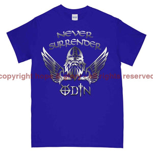 Never Surrender Odin Printed T-Shirt