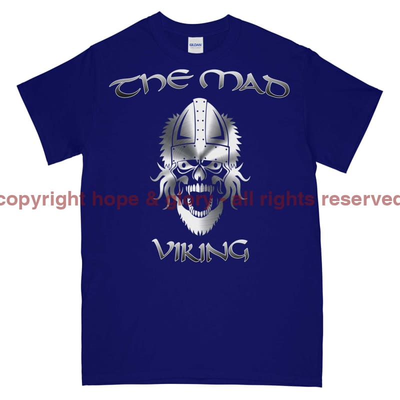 Never Surrender The Mad Viking Printed T-Shirt