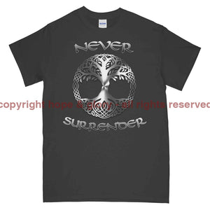 Never Surrender Tree Of Life Printed T-Shirt