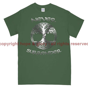 Never Surrender Tree Of Life Printed T-Shirt