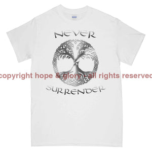 Never Surrender Tree Of Life Printed T-Shirt