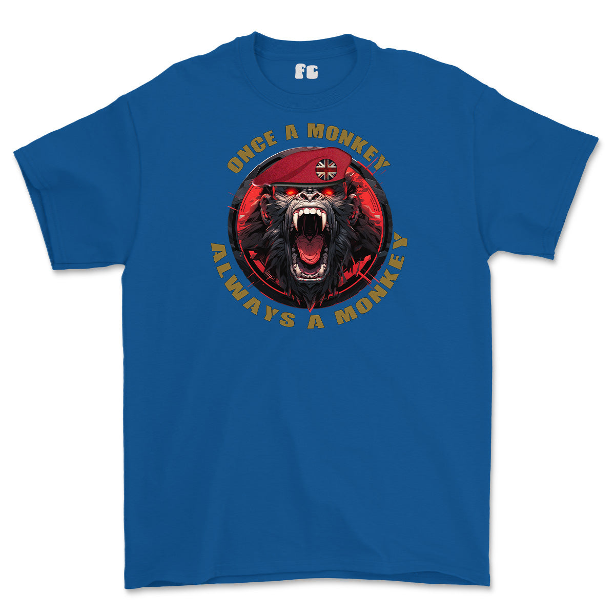 Royal Military Police Once a Monkey Printed T-Shirt