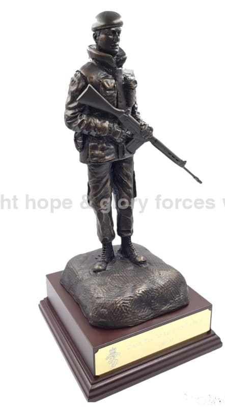 OP BANNER Northern Ireland British Soldier Cold Cast Bronze Figurine