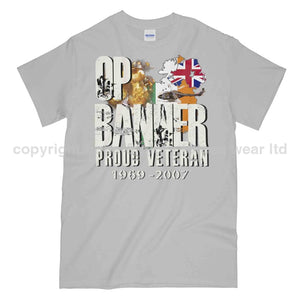 OP Banner Proud Veteran Printed T-Shirt