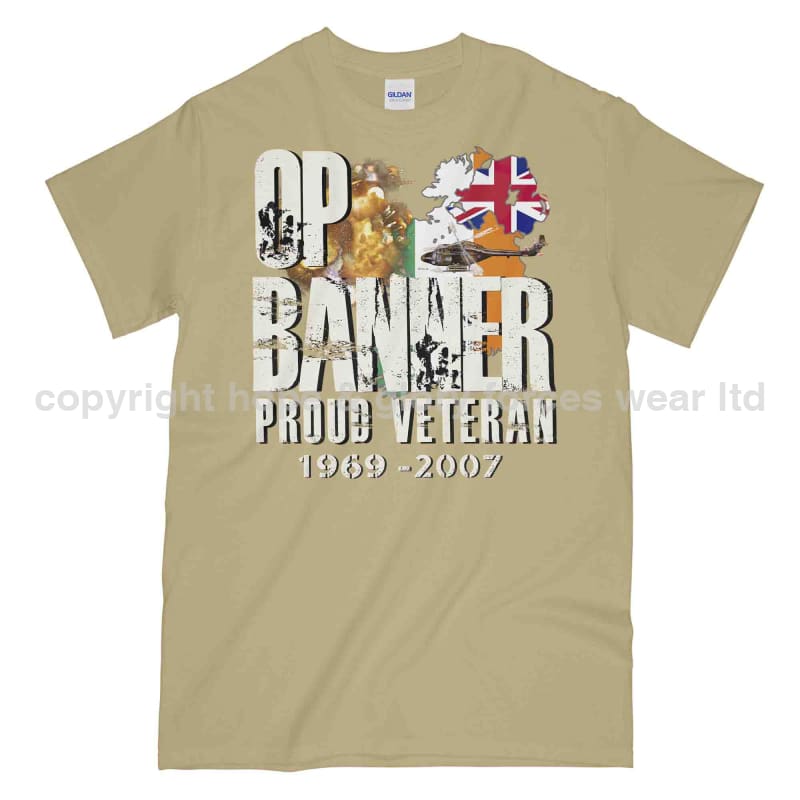 OP Banner Proud Veteran Printed T-Shirt