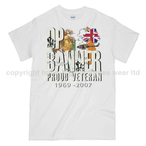 OP Banner Proud Veteran Printed T-Shirt