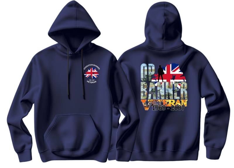 OP Banner Veteran Battle Scars Double Side Printed Hoodie