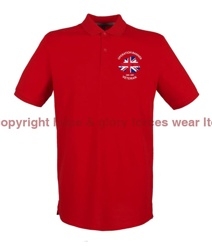 OP BANNER VETERAN Embroidered Polo Shirt