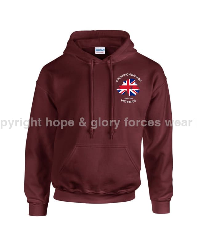 OP Banner Veterans Embroidered Hoodie