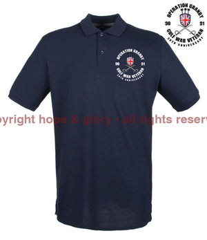 OP GRANBY 30 Gulf War Veteran Embroidered Pique Polo Shirt