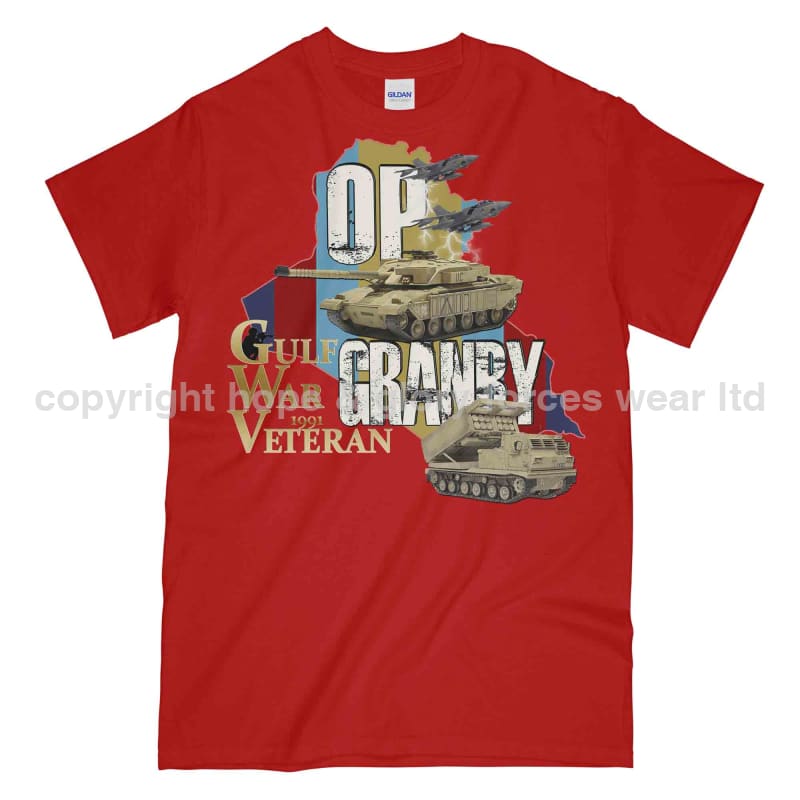 OP Granby Gulf War Veteran Printed T-Shirt