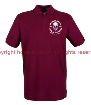 OP HERRICK Afghanistan War Veteran Embroidered Pique Polo Shirt