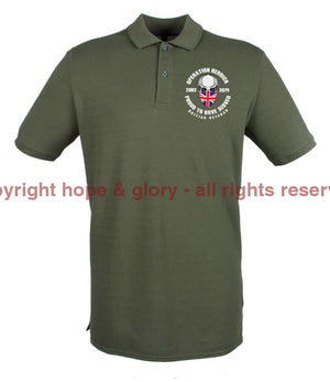 OP HERRICK Afghanistan War Veteran Embroidered Pique Polo Shirt