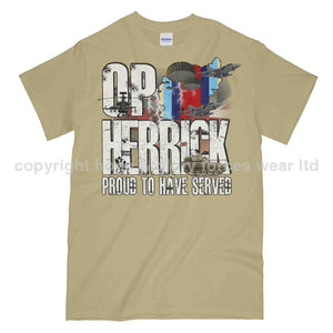 OP Herrick Afghanistan War Veteran Printed T-Shirt