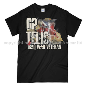 OP Telic Iraq War Veteran Printed T-Shirt