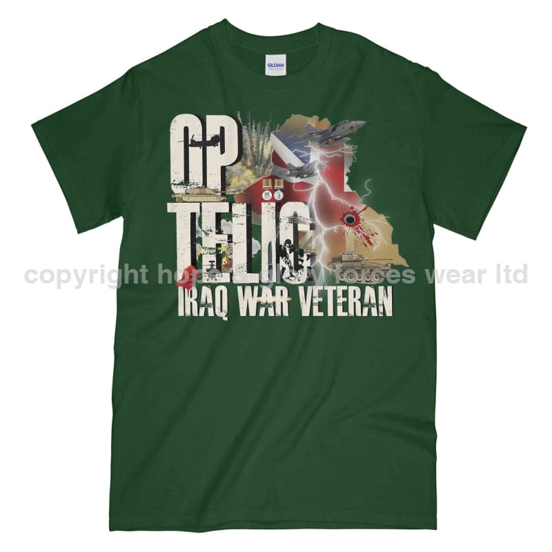 OP Telic Iraq War Veteran Printed T-Shirt