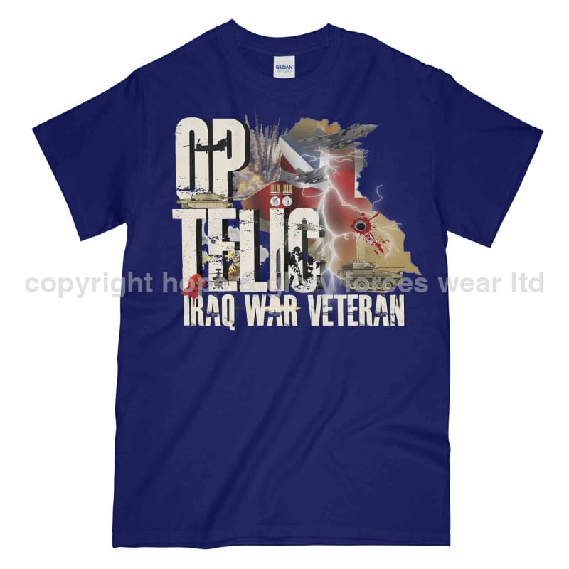 OP Telic Iraq War Veteran Printed T-Shirt