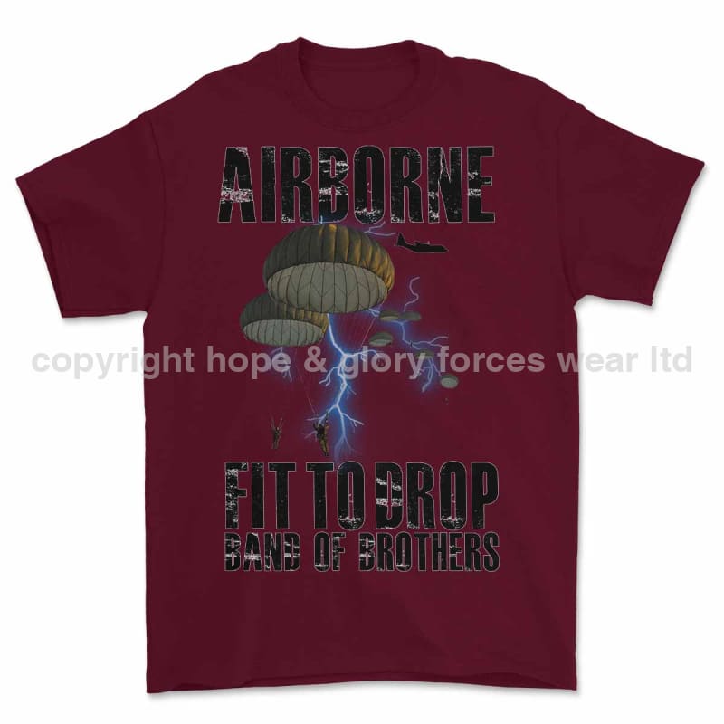 Para Airborne Fit to Drop Printed T-Shirt